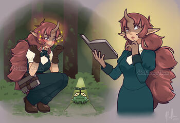 "Ophelia" illustrated by me. Character belongs SeaSaltScotch.