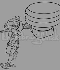 octoling illustrated by me.